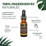 Renovador Facial de Argán Orgánico y Rosa Mosqueta – Anti-edad - 15ml