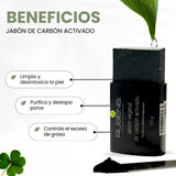 Jabón Vegetal de Carbón Activado - 100g