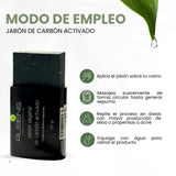 Jabón Vegetal de Carbón Activado - 100g