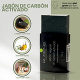 Jabón Vegetal de Carbón Activado - 100g