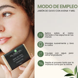 Jabón de Olivo con Avena y Miel - 100g