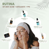 KIT ANTI-ACNÉ + EXFOLIANTE + FPS