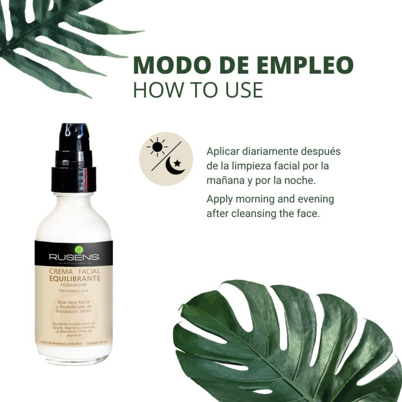 Crema Facial EQUILIBRANTE, piel normal a seca - 60ml