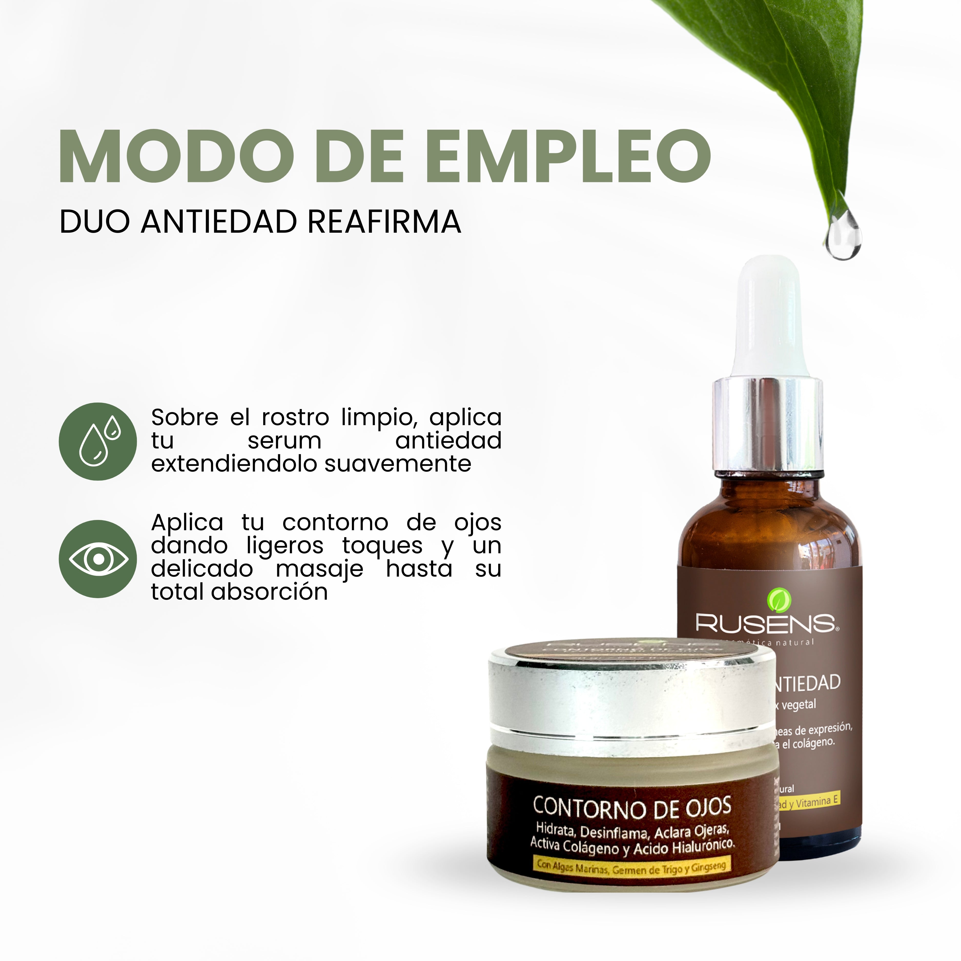 Dúo Antiedad - Reafirma – Rusens Cosmética Natural