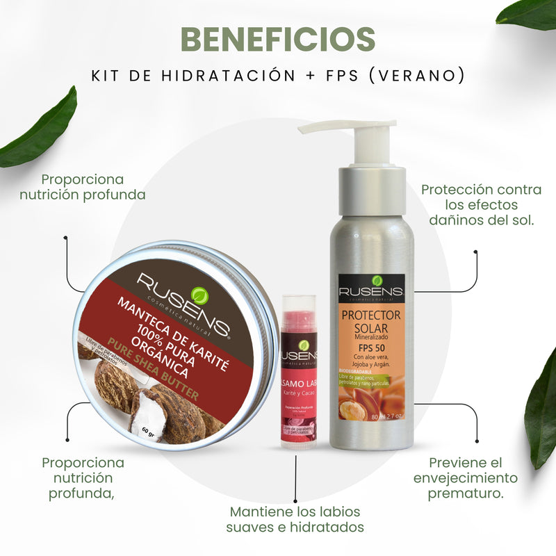 KIT DE HIDRATACIÓN  + FPS (ESPECIAL VERANO)