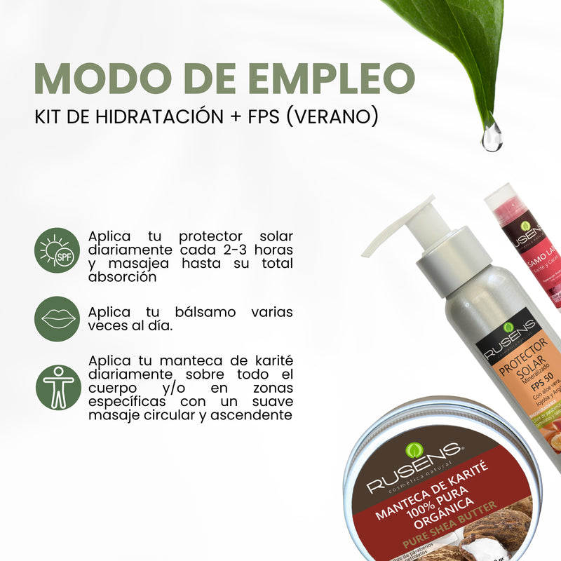 KIT DE HIDRATACIÓN  + FPS (ESPECIAL VERANO)