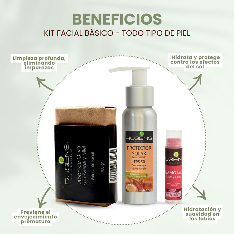 KIT FACIAL BÁSICO, Todo tipo de piel