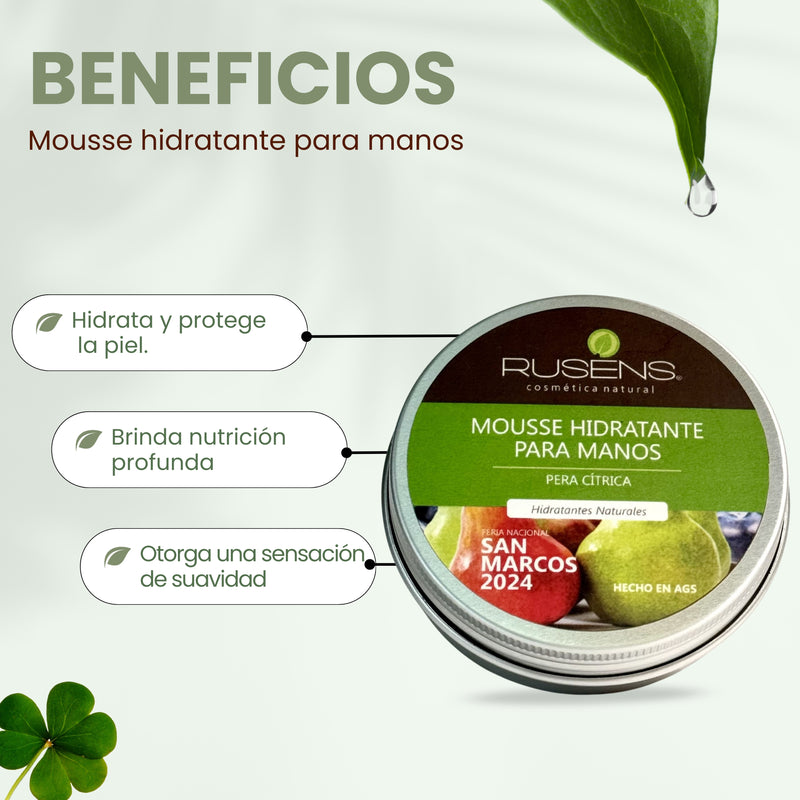 Mousse Hidratante para Manos Pera Cítrica