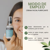 Crema Facial PURIFICANTE, Piel mixta a grasa (acné) - 60ml