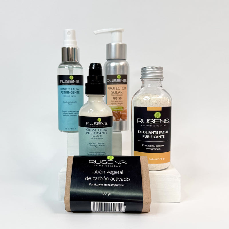 KIT ANTI-ACNÉ + EXFOLIANTE + FPS