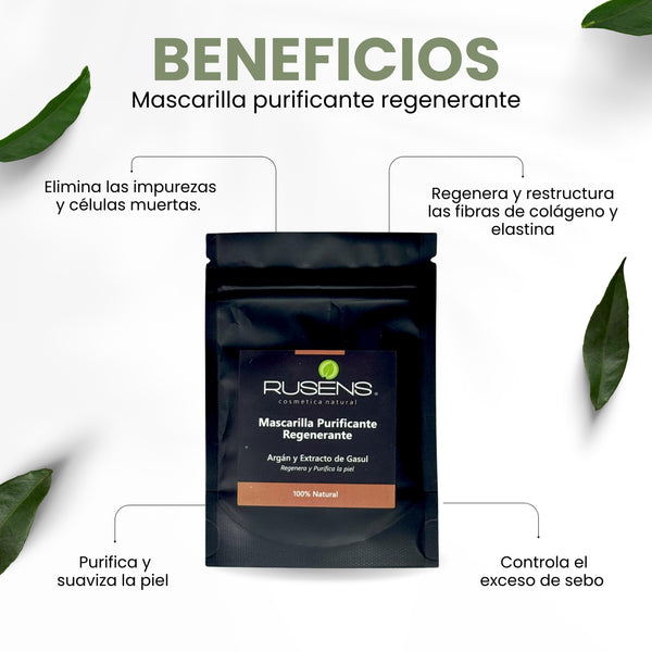 Mascarilla Argán & Arcilla de Ghassaul / Purifica y Regenera